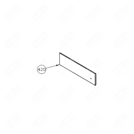 TIROIR FRONT IXVBLH116,5*NE FOUR, CUISINIÈRE - 482000098134