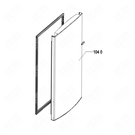 PORTE REFRIGERATEUR TS 1162X588 MM,W/O MAGNET FRIGO, RÉFRIGÉRATEUR, CONGÉLATEUR - 481010463417