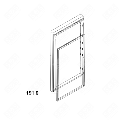 JOINT DE PORTE MAGN. CBTALL FRIGO, RÉFRIGÉRATEUR, CONGÉLATEUR - 481010468261