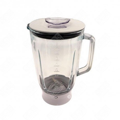 BOL BLENDER / MIXEUR EN VERRE COMPLET BLANC ROBOT MÉNAGER - KW681933