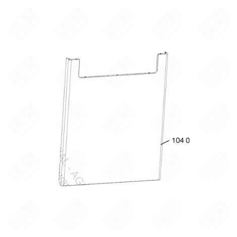 PORTE EXTER. VBL, WH, SS - INOX LAVE-VAISSELLE - 481010517582