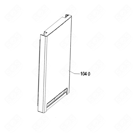 PORTE REFRIGERATEUR GW 1042,5X585 MM FRIGO, RÉFRIGÉRATEUR, CONGÉLATEUR - 481010405277
