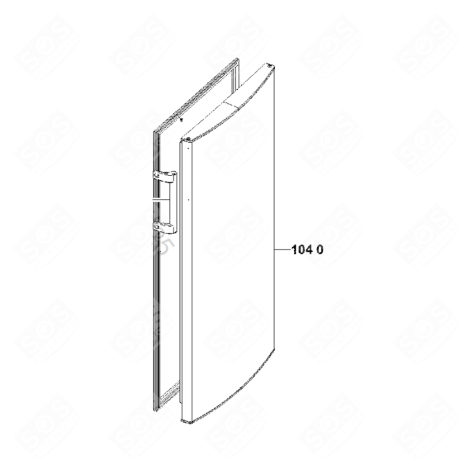 PORTE REFRIGERATEUR TS/MG FRIGO, RÉFRIGÉRATEUR, CONGÉLATEUR - 481010588471