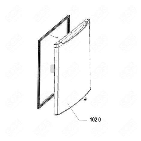 PORTE CONGELATEUR IS/MG 790X588 MM FRIGO, RÉFRIGÉRATEUR, CONGÉLATEUR - 481010591044