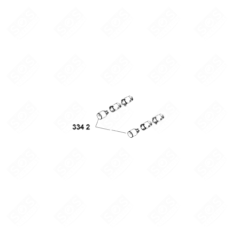 BOUTON PUSH PUSH INDEX NOIR MAT FOUR, CUISINIÈRE - 481010591863