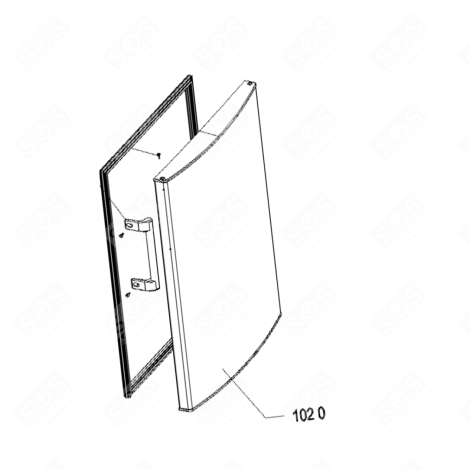 PORTE CONGELATEUR TS/MG 779X588 MM FRIGO, RÉFRIGÉRATEUR, CONGÉLATEUR - 481010578337