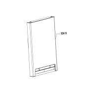 Porte congelateur six/mg 809x700 mm
