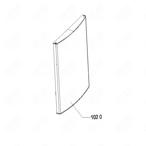 PORTE CONGELATEUR SIX/MG 779X588 MM FRIGO, RÉFRIGÉRATEUR, CONGÉLATEUR - 481010583948