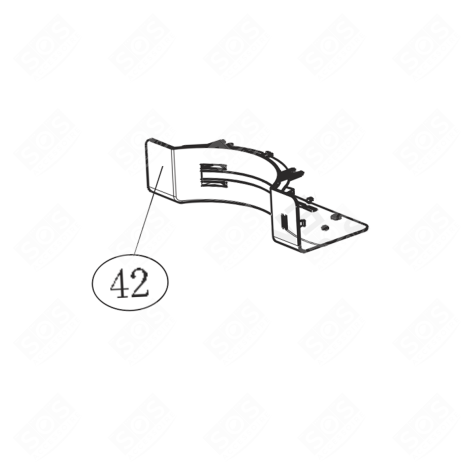 GRILLE D'AÉRATION FRIGO, RÉFRIGÉRATEUR, CONGÉLATEUR - 0060840841B, 49046235