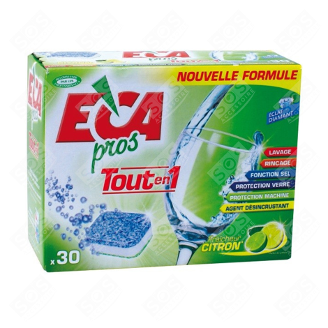 TABLETTE, PASTILLE DE LAVAGE TOUT EN 1 (30 DOSES) LAVE-VAISSELLE - 3760011520863, 520863