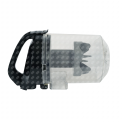 Bac, séparateur à poussières complet noir et gris