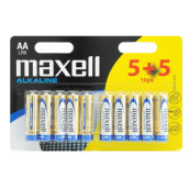 Lot de 10 piles alcaline AA LR6