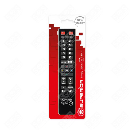TÉLÉCOMMANDE TV SENIOR UNIVERSELLE TÉLÉVISION - SIMPLYDIGITALTV