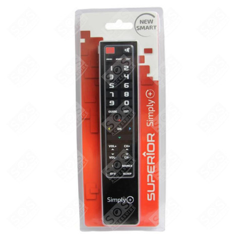 TÉLÉCOMMANDE UNIVERSELLE GROSSES TOUCHES TÉLÉVISION - SUPERIORSIMPLY+
