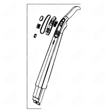 POIGNÉE SUPÉRIEURE GRISE ASPIRATEUR - RS-RH5849, RS-RH5707