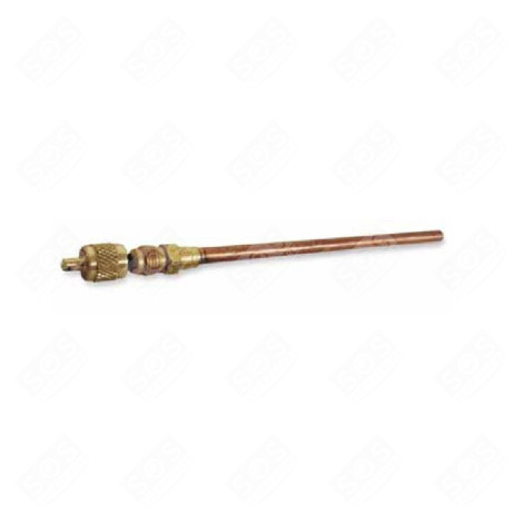 QUEUE DE CHARGE À SOUDER 1/8 90MM AVEC VANNE SCHRADER FRIGO, RÉFRIGÉRATEUR, CONGÉLATEUR - 8014025023182
