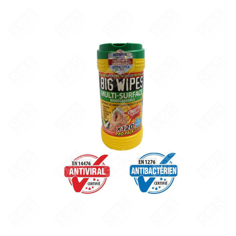 LINGETTES ANTIBACTÉRIENNES BW D'ORIGINE DIVERS PETIT MÉNAGER - 24430000FR