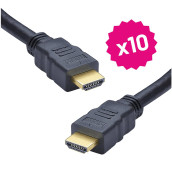 Lot de 10 câbles HDMI (1.5M)