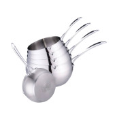 Lot de 5 casseroles pommes en inox