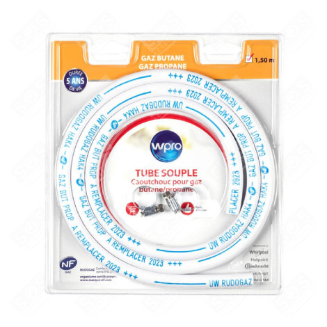 TUYAU DE GAZ BUTANE-PROPANE (1500MM) FOUR, CUISINIÈRE - 481181729002
