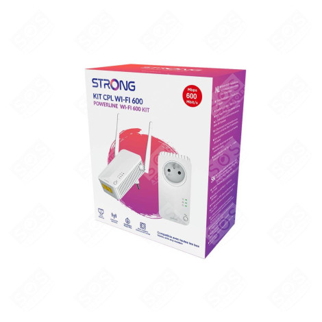 BOITIER CPL WIFI 600 FR V2 D'ORIGINE INFORMATIQUE - POWERLWF600DUOFRV2