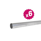 Lot de 6 mats droits galvanisés 3M