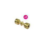 Lot de trois raccords droits