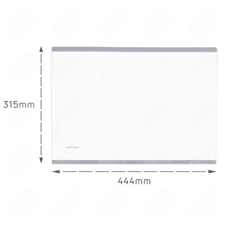 CLAYETTE EN VERRE 445X315 FRIGO, RÉFRIGÉRATEUR, CONGÉLATEUR - 890171089
