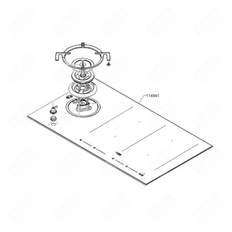 DESSUS VITROCÉRAMIQUE PLAQUE DE CUISSON - 695617299