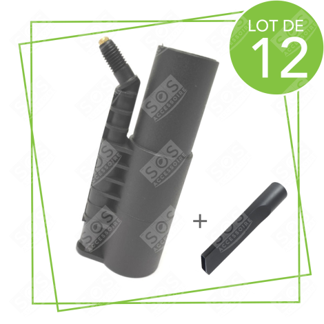 LOT DE 12 BUSES HAUTE PRESSION 120° AVEC SUCEUR PLAT NETTOYEUR VAPEUR - M0007065