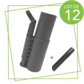 Lot de 12 buses haute pression 120° avec suceur plat