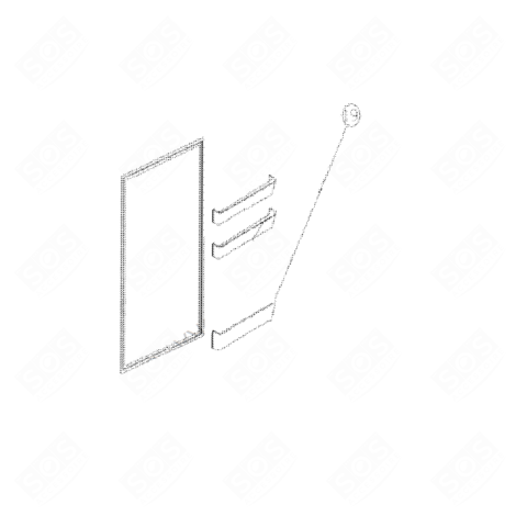 BALCONNET PORTE BOUTEILLE FRIGO, RÉFRIGÉRATEUR, CONGÉLATEUR - 15507