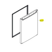 Porte (partie congélateur)