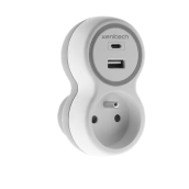 Prise 16a + chargeur usb/a + c d'origine