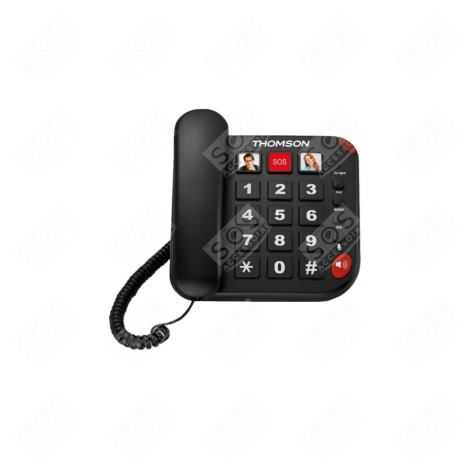 TELEPHONE FILAIRE SENIOR D'ORIGINE TÉLÉPHONIE, SMARTPHONE - GMSC524FBLK