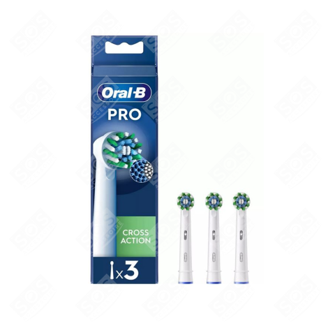 BROSSETTES CROSS ACTION PRO X3 D'ORIGINE BROSSE À DENTS ÉLECTRIQUE - 8006540895795