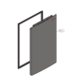 Porte réfrigérateur (repère 231A)