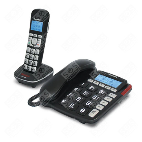 TELEPHONE FILAIRE GROSSES D'ORIGINE TÉLÉPHONIE, SMARTPHONE - TH-540DRBLK
