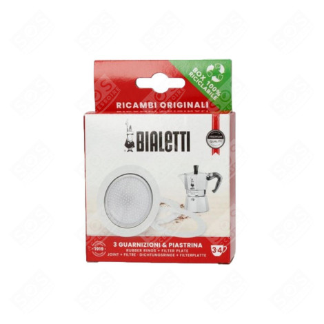 KIT JOINTS + FILTRE 3 TASSES CAFETIÈRE, MACHINE À CAFÉ - F0800003