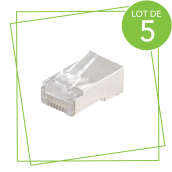 Fiches rj45 cat.6 a sertir