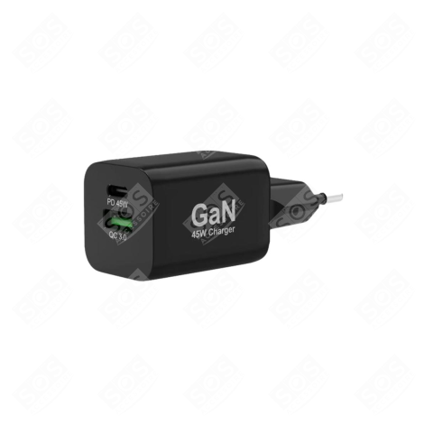 ADAPTATEUR SECTEUR USB GAN 45W D'ORIGINE INFORMATIQUE - 900105-EU