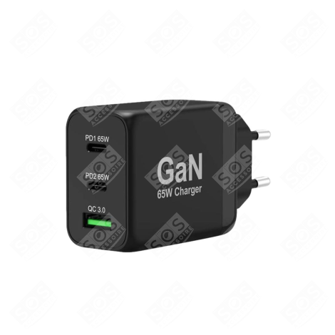 ADAPTATEUR SECTEUR USB GAN 65W D'ORIGINE INFORMATIQUE - 900106-EU