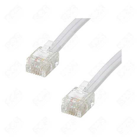 CORDON RJ11 ADSL BLANC D'ORIGINE TÉLÉPHONIE, SMARTPHONE - 3903