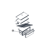 Bac à légumes (repère 28)