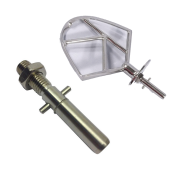 Batteur K en inox et tige avec circlips