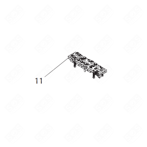 CARTE CLAVIER TABLE DE CUISSON D'ORIGINE PLAQUE DE CUISSON - AS0075627