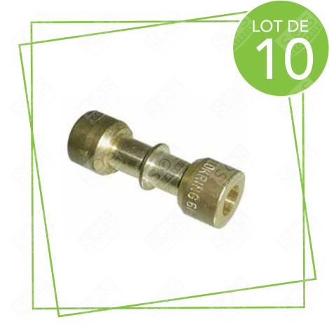 LOT DE 10 RACCORDS DROITS D'ORIGINE RÉFRIGÉRATEUR, CONGÉLATEUR - L13000588-B10