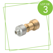 Lot de 3 raccords droits d'origine