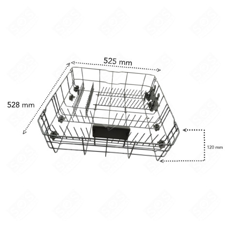 PANIER INFÉRIEUR D'ORIGINE 525 X 528 X 12 MM LAVE-VAISSELLE - 1758972600, 1790280062