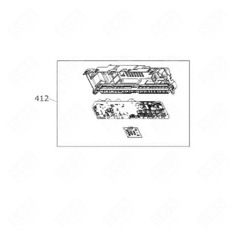 PLATINE T0 517BFFF020200000 D'ORIGINE MACHINE À LAVER, LAVE-LINGE - 22310008